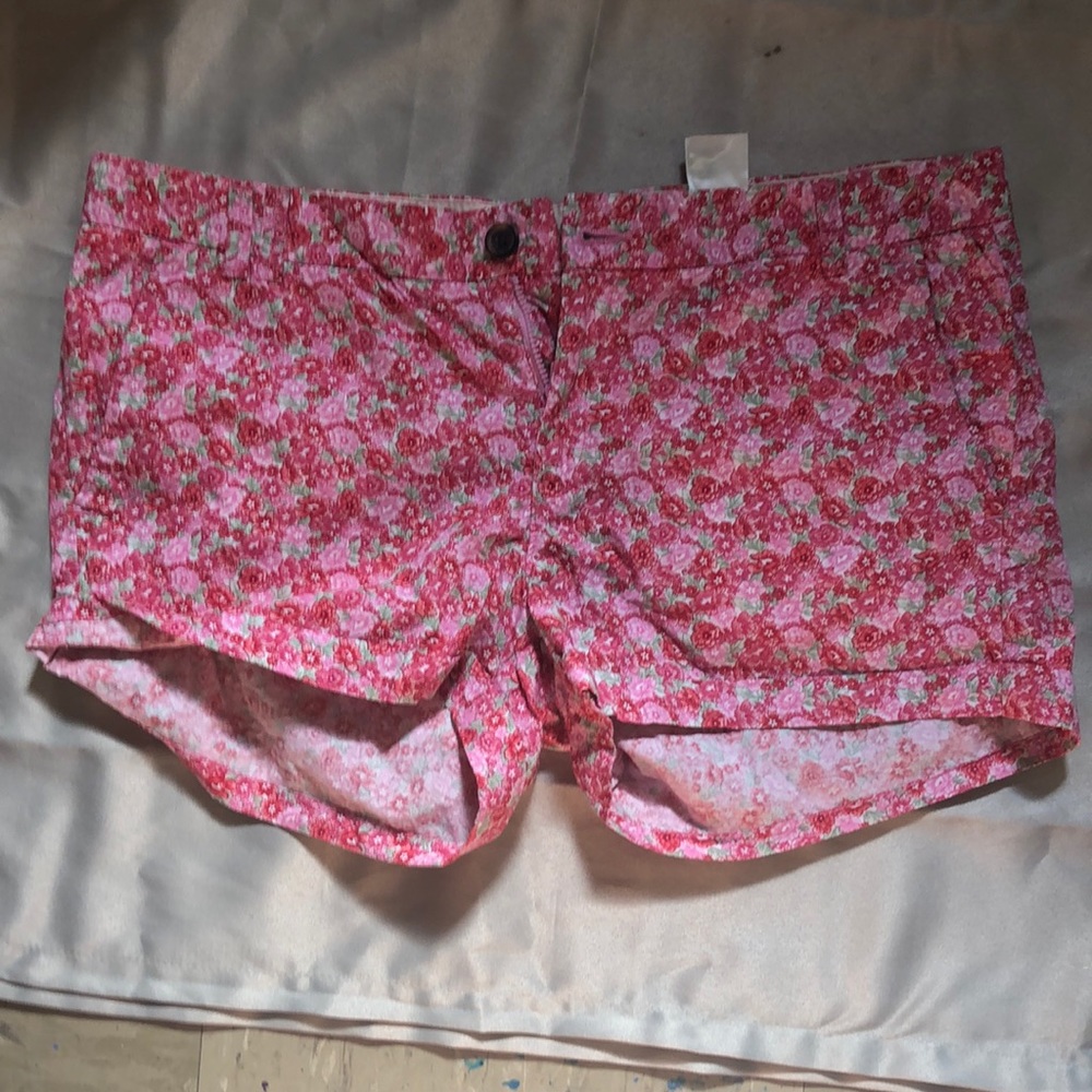 Pink Floral shorts